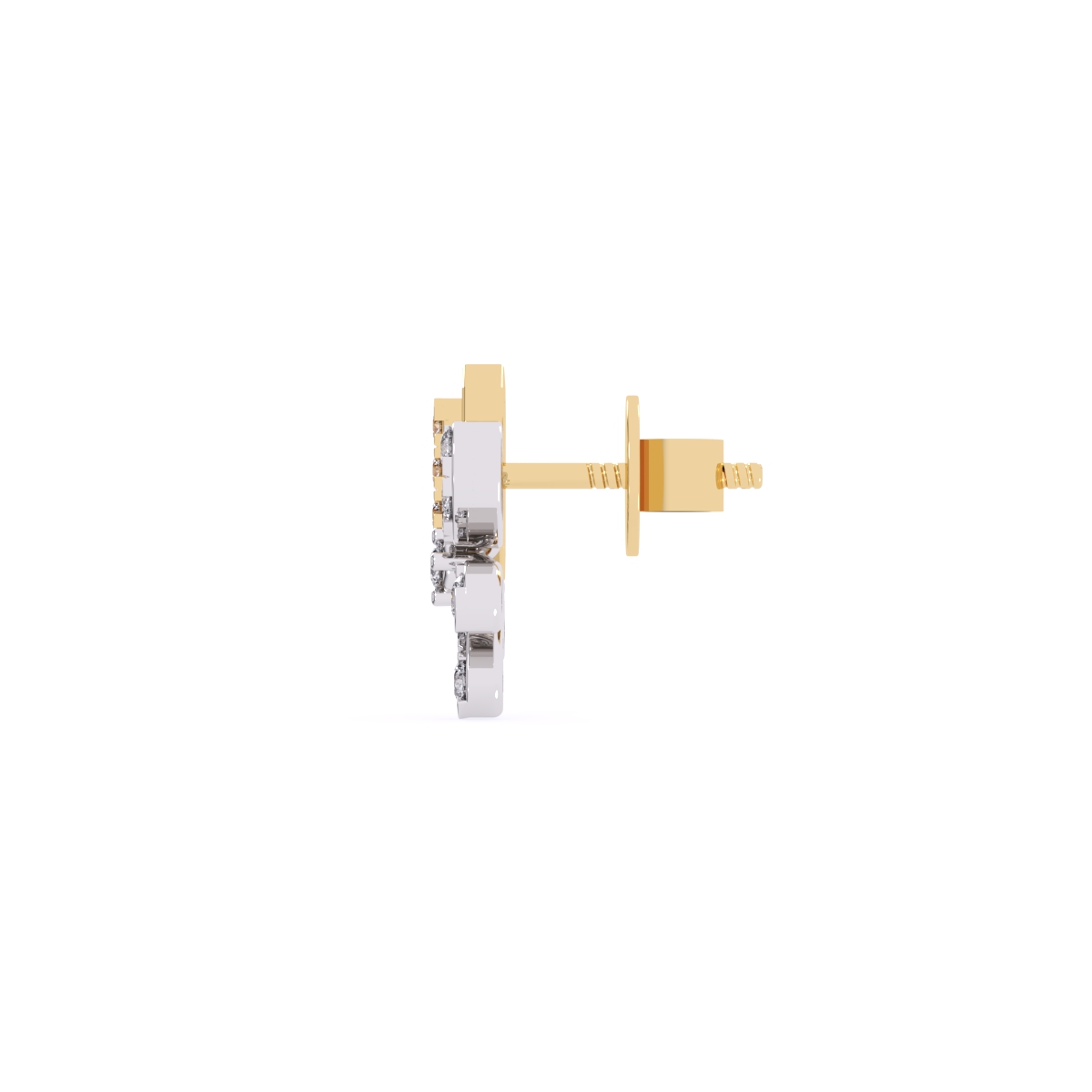 Blossom Flower Diamond Studs Earrings